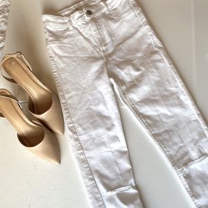Stunning White Zara Jeans